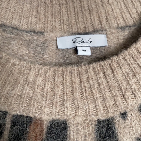 Rails wool cheetah print sweater. Size M - Picture 2 of 3